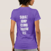 T-shirt Squat, Sauter, Grimper, Jeter, Ascenseur - WOD (Dos)