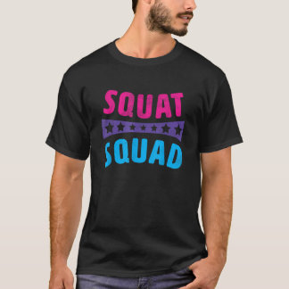 T-shirt Squat Squad Gymnase Conception Conception Pour Fit