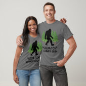 T-shirt Squatch, Sasquatch, Bigfoot Walking en Forêt (Unisexe)