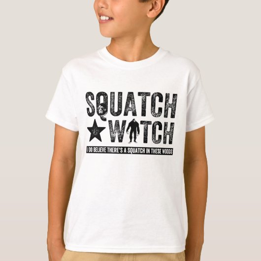 T-shirt Squatch Watch - Je crois (Devant)