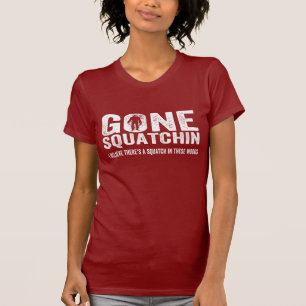 T-shirt Squatchin allé (affligé) Squatch en ces bois