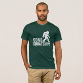 T-shirt Squatchin allé - blanc affligé (Devant entier)