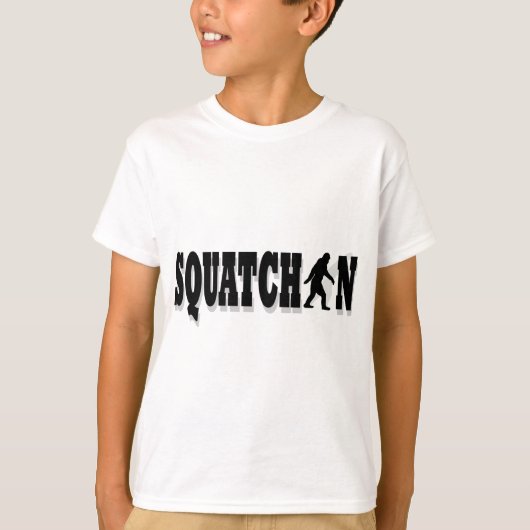 T-shirt Squatchin, texte noir (Devant)
