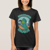 T-shirt Squawkosaurus Rex Parrot I Jaune naphe Amazon (Devant)
