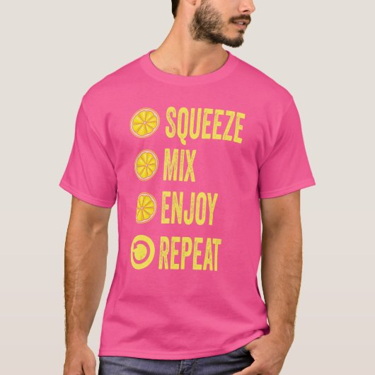 T-shirt Squeeze Mix Profitez de Répéter Lemonade Stand Bos (Devant)