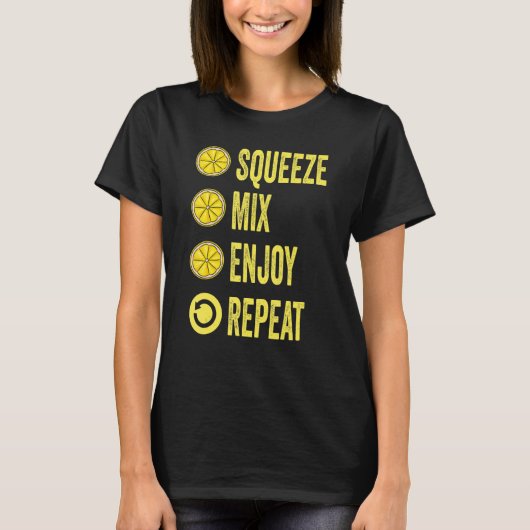 T-shirt Squeeze Mix Profitez de Répéter Lemonade Stand Bos (Devant)