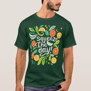 T-shirt Squeeze The Day Lemon 1