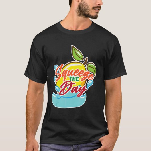 T-shirt Squeeze The Day Lemonade Stand Juice Stand Lemonad (Devant)