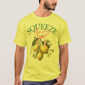T-shirt Squeeze the Day Lemons (Devant)