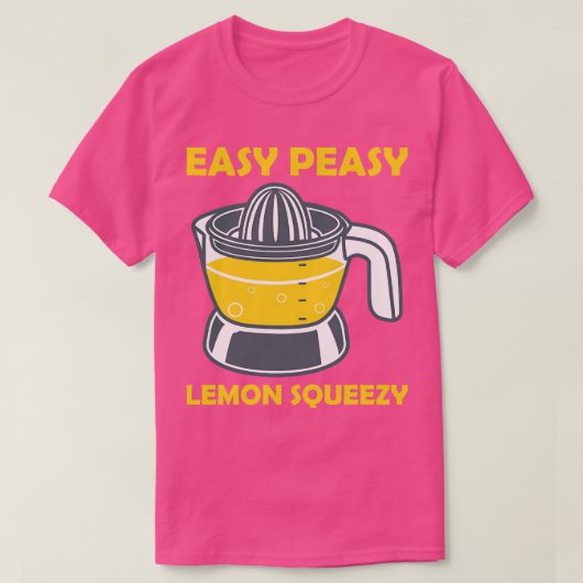 T-shirt Squeezer de citron doux facile (Design devant)
