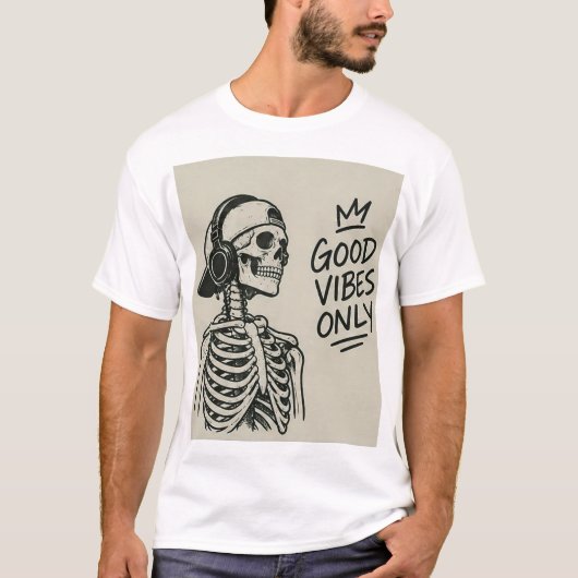 T-shirt squelette (Devant)
