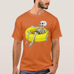 T-shirt Squelette à la natation avec anneau de natation