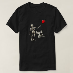 T-shirt Squelette a perdu un ballon, Halloween humour noir