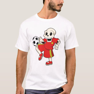 T-shirt Squelette à Soccer Sports