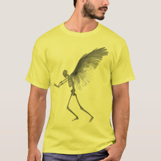 T-shirt squelette-ailes