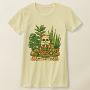 T-shirt Squelette amateur de plantes Plantes pas les gen