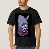 T-shirt Squelette avec corne casque (Devant)
