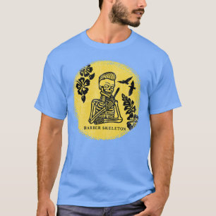 T-shirt Squelette avec couteau-barbier