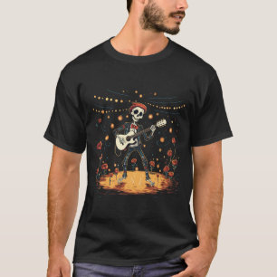 T-shirt Squelette avec guitare