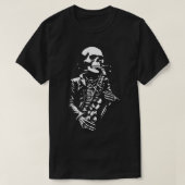 T-shirt squelette avec saxophone (Design devant)