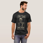 T-shirt Squelette Chat Kitten Lover Grumpy Crâne Kitty Pet (Devant entier)