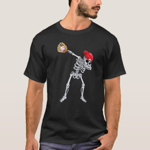 T-shirt Squelette Dabbing Baseball Halloween Joueur Receve