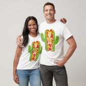 T-shirt Squelette dans une conception de cactus de Saguaro (Unisexe)
