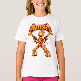 T-shirt Squelette d'autisme Drôle Spécifiquement Drôle Mèm