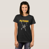 T-shirt Squelette d'autisme Drôle Spécifiquement Étrange (Devant entier)