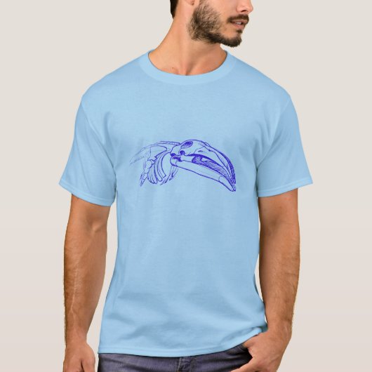 T-shirt squelette de baleine (Devant)