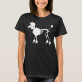 T-shirt Squelette de caniche (Devant)