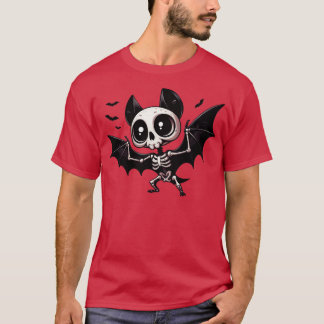 T-shirt Squelette de chaume mignonne