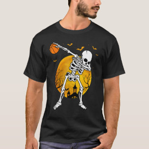 T-shirt Squelette de citrouille fantomatique de Halloween