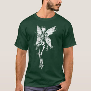 T-shirt Squelette de fée avec ailes Fairycore