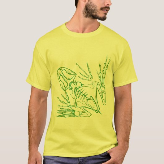 T-shirt squelette de grenouille (Devant)
