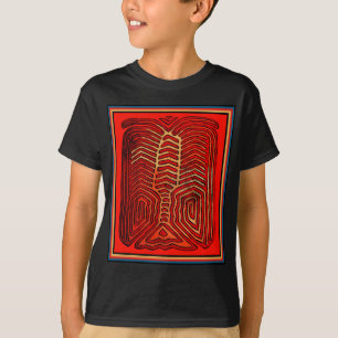 T-shirt Squelette de homard tribal indien Cuna