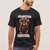 T-shirt Squelette de la charnière de survivant de Chamydia (Devant)