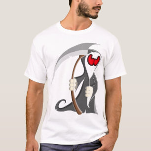 T-shirt squelette de la mort d'Halloween