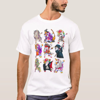 T-shirt Squelette de licorne Halloween