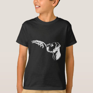 T-shirt Squelette de main d'amour de chien Boop drôle d'Ha
