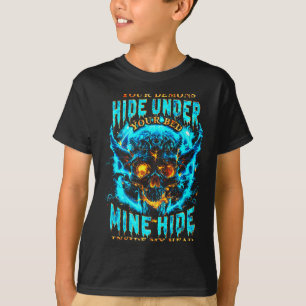 T-shirt Squelette de meilleur jamais Bun méchant buvant du