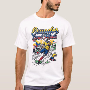 T-shirt Squelette de mode de but de l'Équateur Nations Str