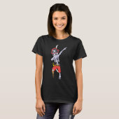 T-shirt squelette de pirate (Devant entier)