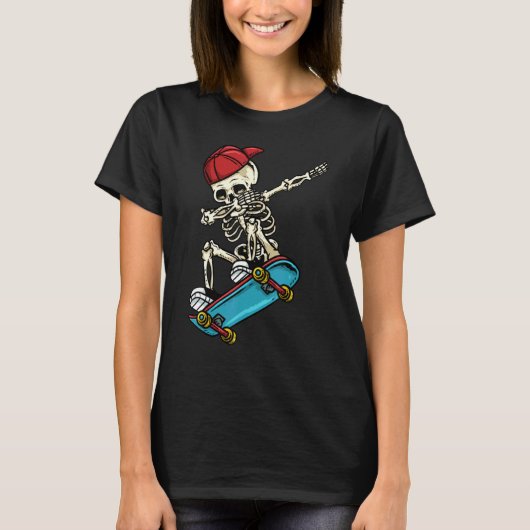 T-shirt Squelette de pirate Dabbing (Devant)