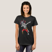 T-shirt Squelette de pirate Dabbing (Devant entier)