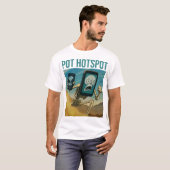 T-shirt Squelette de Point Chaud de Pot Épice Mème Chaos (Devant entier)