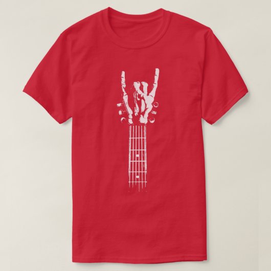 T-shirt Squelette de rock (Design devant)
