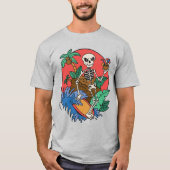 T-shirt Squelette de surf (Devant)