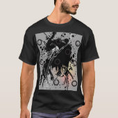 T-SHIRT SQUELETTE DE SURF ABSTRAIT (Devant)