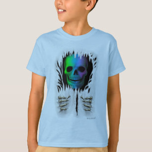 T-SHIRT SQUELETTE DÉCHIRÉ